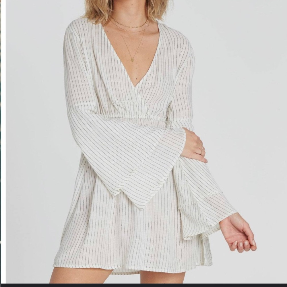 Billabong Night Fever Long Sleeve Flare Dress